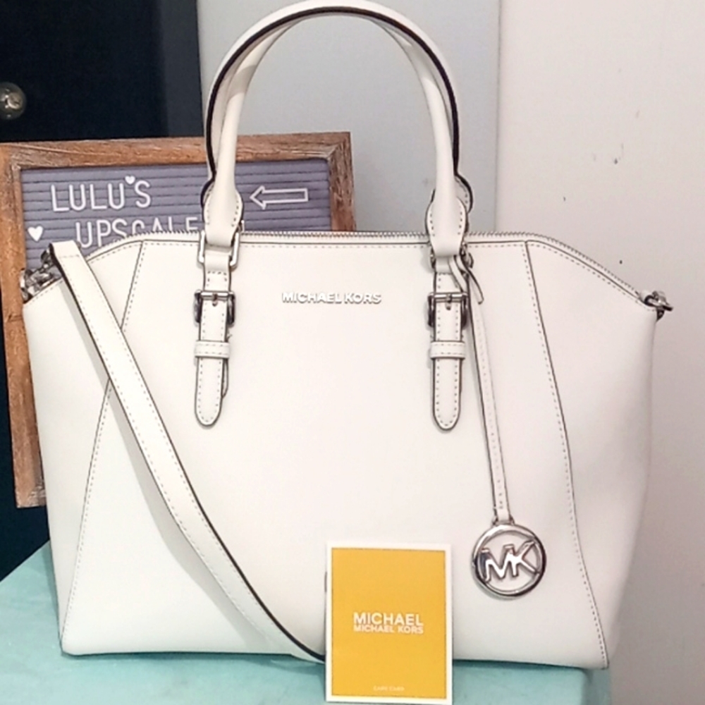 NWT CIARA LG LEATHER SATCHEL